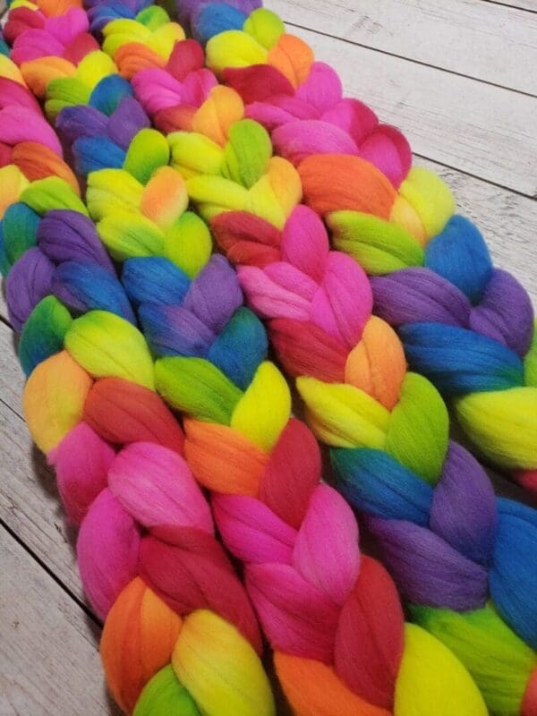 Righteous Rainbow ~ American Rambouillet Combed Top
