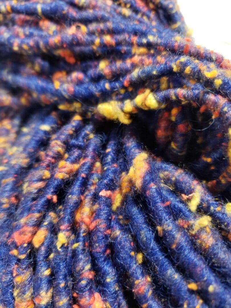 “Galaxy Ride” Coopworth/Silk Handspun Yarn