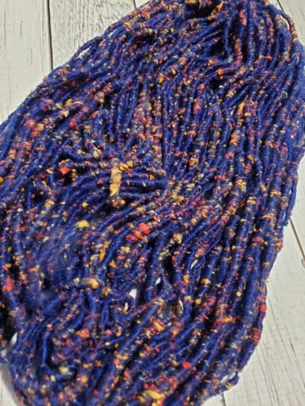 “Galaxy Ride” Coopworth/Silk Handspun Yarn