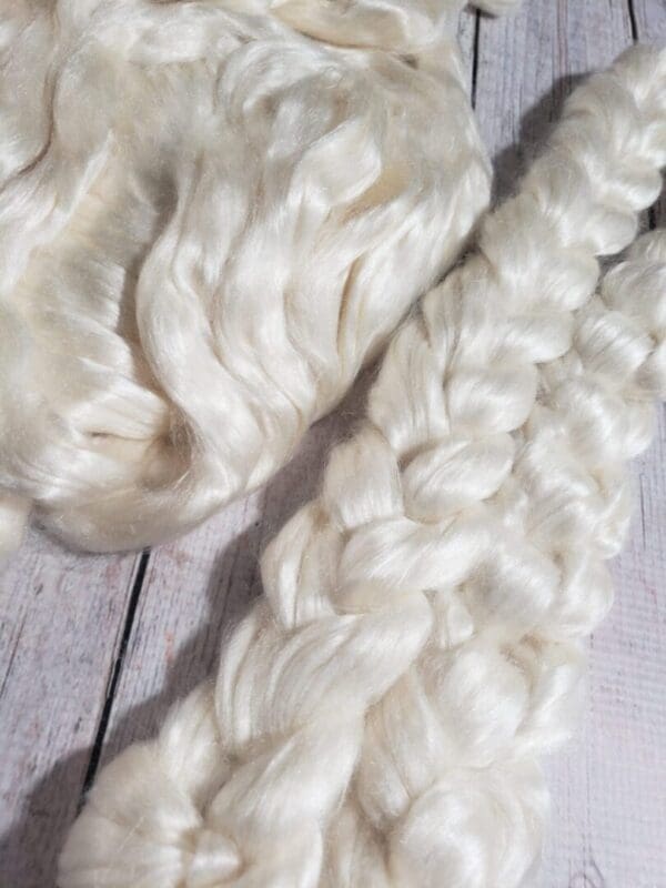 Tussah Silk Top ~ Bleached & Undyed
