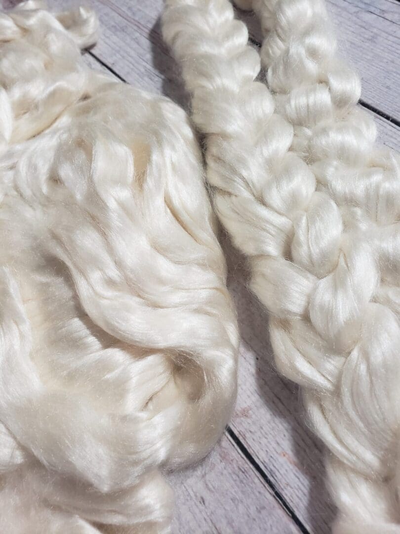 Tussah Silk Top ~ Bleached & Undyed