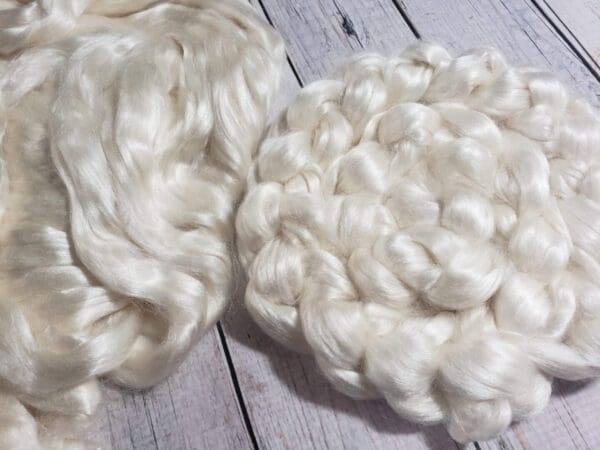 Tussah Silk Top ~ Bleached & Undyed