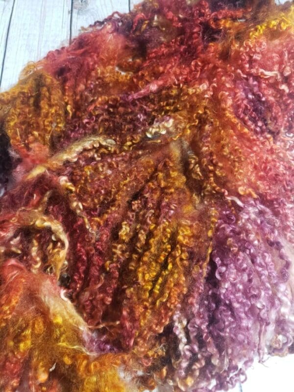 Thai Spice - Hand-Dyed Teeswater Fleece/Locks