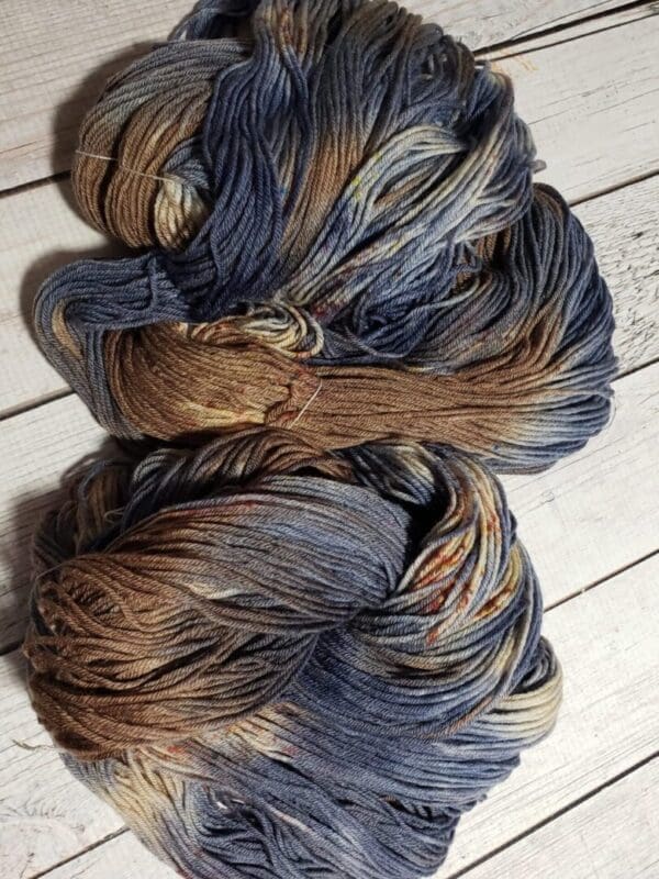 Smokey Flannel ~ Lotus Hand-Dyed Merino/Silk Luxury Fingering