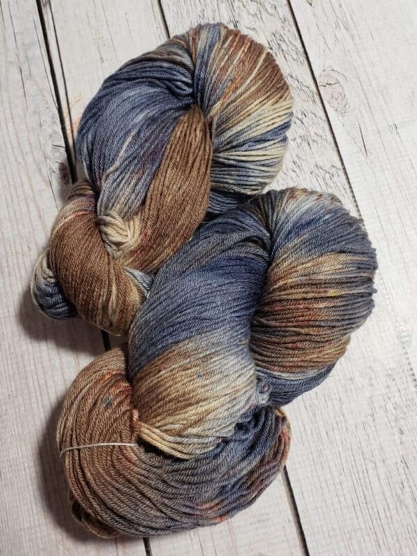 Smokey Flannel ~ Lotus Hand-Dyed Merino/Silk Luxury Fingering