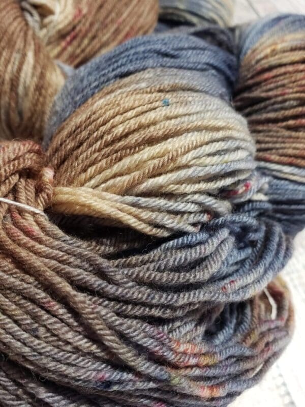 Smokey Flannel ~ Lotus Hand-Dyed Merino/Silk Luxury Fingering