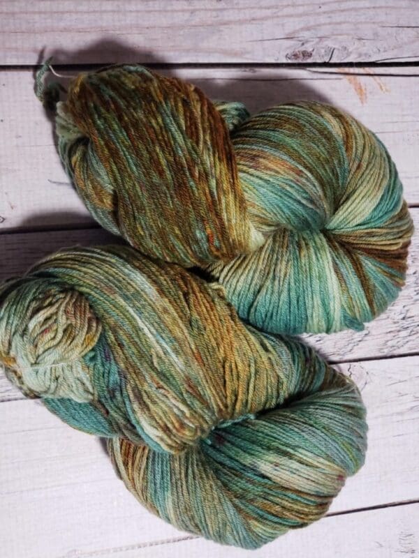 Woodland Beach ~ Lotus Hand-Dyed Merino/Silk Luxury Fingering