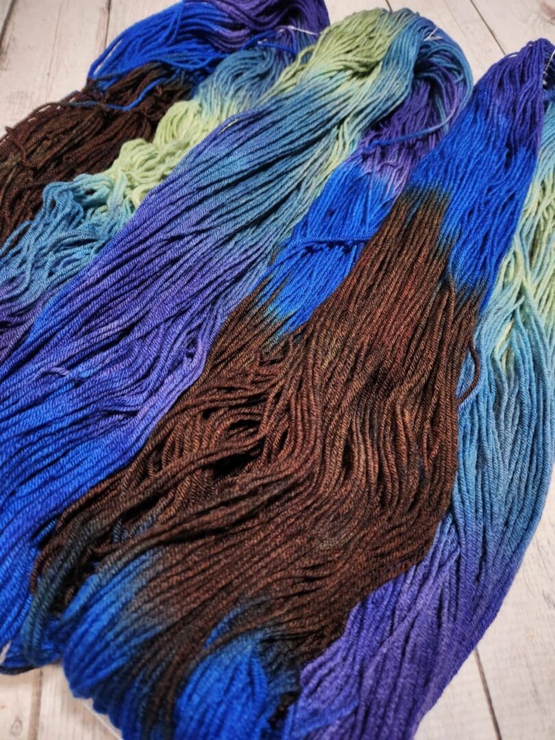 Bowls of Sea Glass ~ Lotus Hand-Dyed Merino/Silk Luxury Fingering