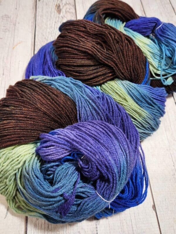 Bowls of Sea Glass ~ Lotus Hand-Dyed Merino/Silk Luxury Fingering