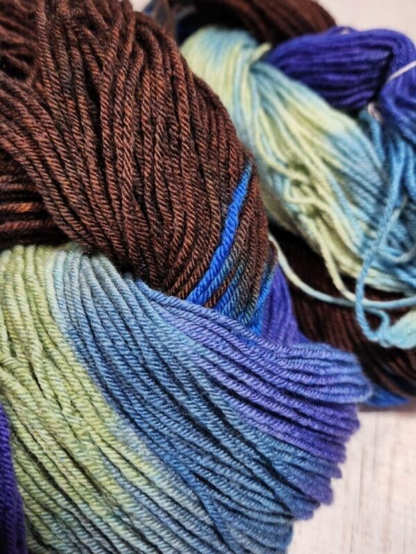 Bowls of Sea Glass ~ Lotus Hand-Dyed Merino/Silk Luxury Fingering