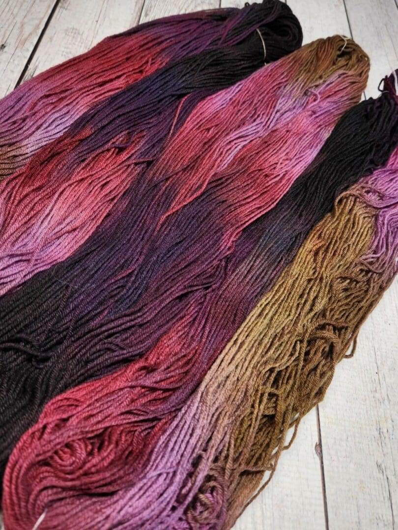 Cosmos Against A Brick Wall ~ Lotus Hand-Dyed Merino/Silk Luxury Fingering