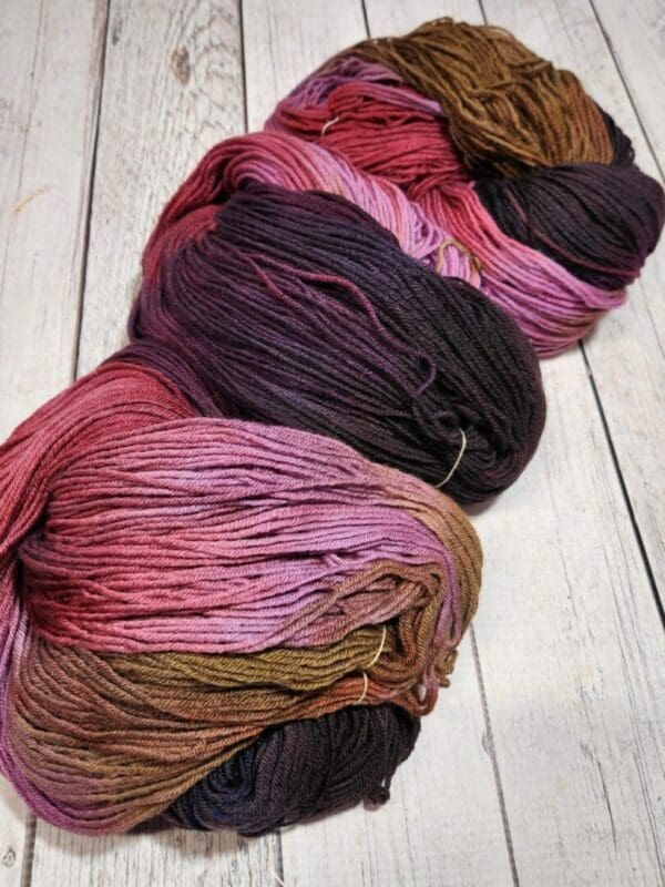 Cosmos Against A Brick Wall ~ Lotus Hand-Dyed Merino/Silk Luxury Fingering