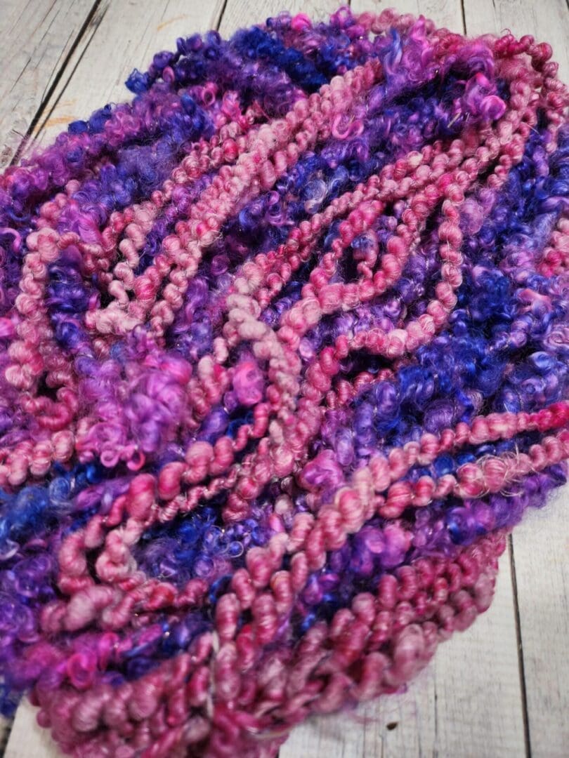 "Joy!" Hand-Spun Teeswater/Merino/Silk/Cashmere Art Yarn
