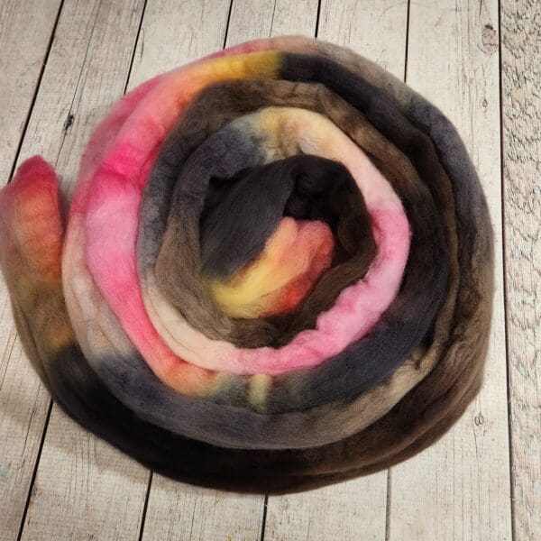 Darkness to Dior ~ 100g Hand-Dyed Luxury Combed Top Fiber - Image 2