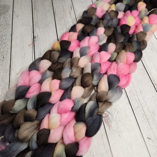 Darkness to Dior ~ 100g Hand-Dyed Luxury Combed Top Fiber - Image 4