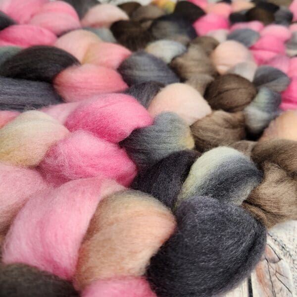 Darkness to Dior ~ 100g Hand-Dyed Luxury Combed Top Fiber - Image 5