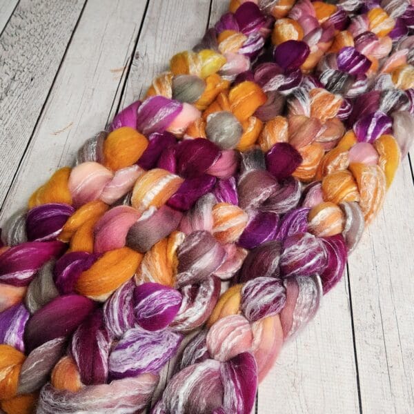 First Fruits ~ 100g Hand-Dyed Luxury Combed Top Fiber - Image 2