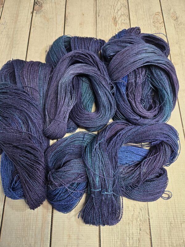 "Blueberry Lemonade" Lotus Breeze™ Linen/Cotton/Bamboo Yarn - Image 3