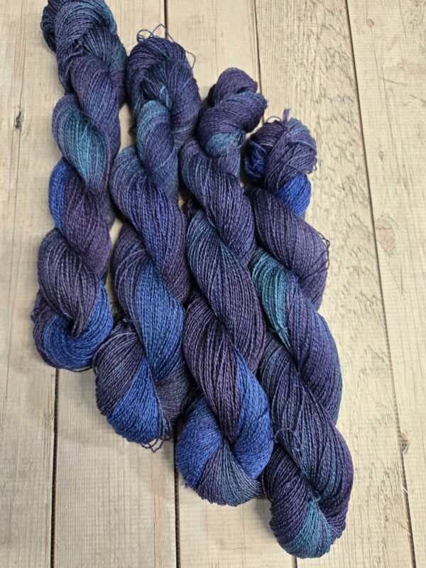 "Blueberry Lemonade" Lotus Breeze™ Linen/Cotton/Bamboo Yarn - Image 2