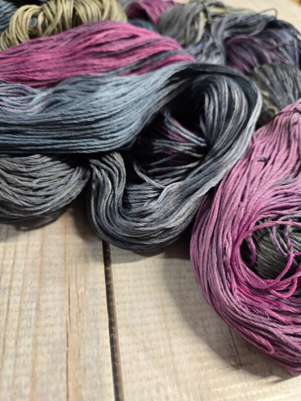 "Dove Pink" Lotus Amalfi™ Hand-Dyed Mercerized Cotton Yarn - Image 3