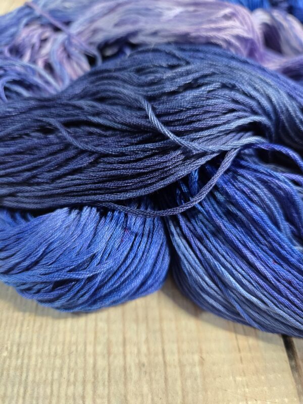 "Lavender Sky" Lotus Amalfi™ Hand-Dyed Mercerized Cotton Yarn - Image 4