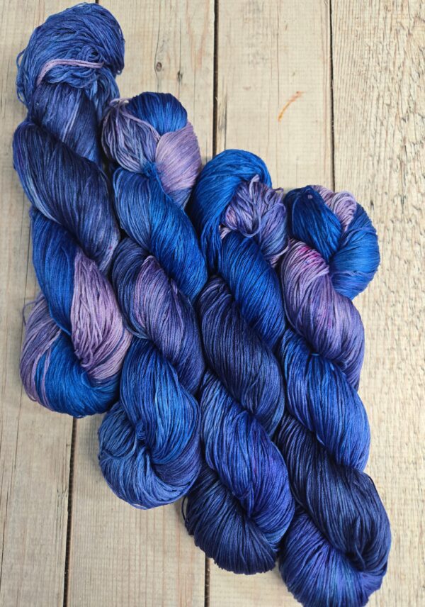 "Lavender Sky" Lotus Amalfi™ Hand-Dyed Mercerized Cotton Yarn - Image 3