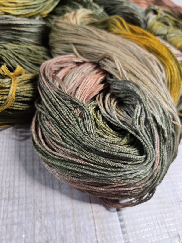 "Coral Sand" Lotus Amalfi™ Hand-Dyed Mercerized Cotton Yarn - Image 3
