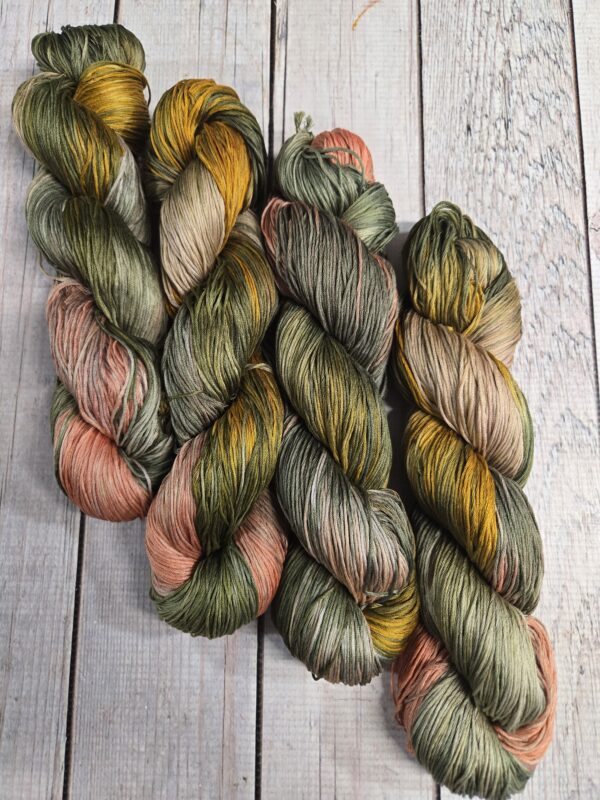 "Coral Sand" Lotus Amalfi™ Hand-Dyed Mercerized Cotton Yarn - Image 2