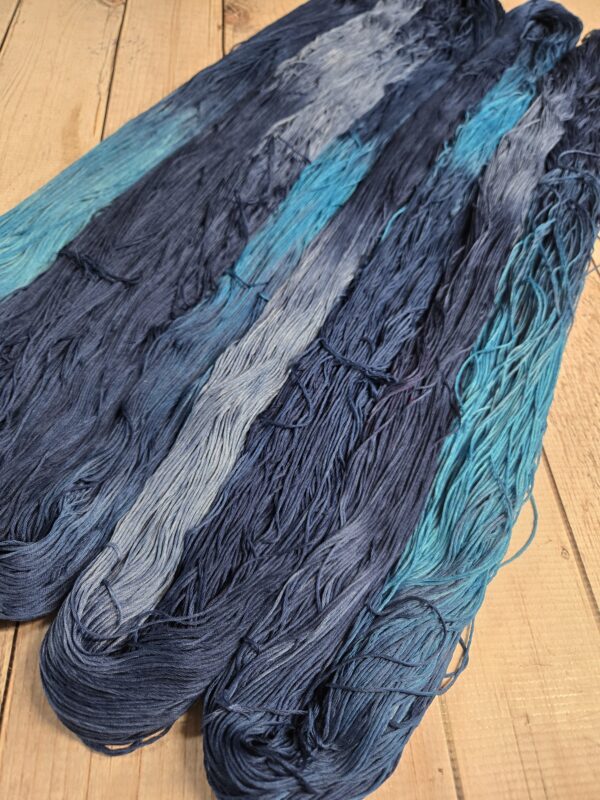 "Azure Pools" Lotus Amalfi™ Hand-Dyed Mercerized Cotton Yarn - Image 5