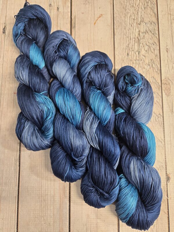 "Azure Pools" Lotus Amalfi™ Hand-Dyed Mercerized Cotton Yarn - Image 3
